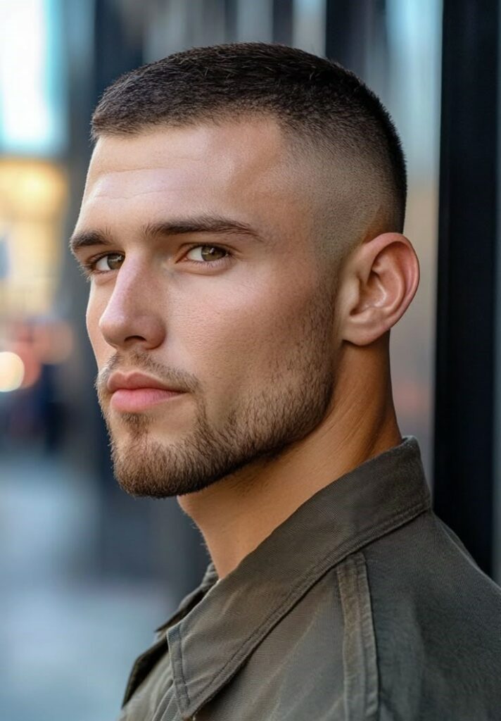Buzz Cut Fade Hairstyle